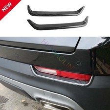 For Cadillac XT4 2019-2023 Carbon Fiber Rear Bumper Fog Light Lamp Strip Trim 2P