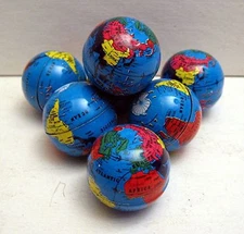 8 Metal 2 Pc World Globe Gumball Vending Machine Toy