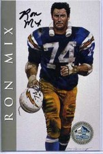 1998 Hall of Fame Signature Series Ron Mix Autograph /2500 (Box DP)