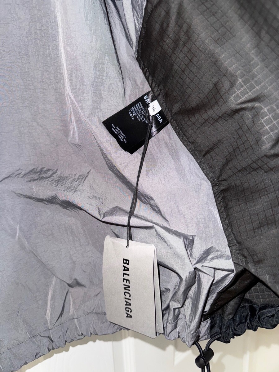 Balenciaga Grey Black Red Logo Zipper Oversized Elephant