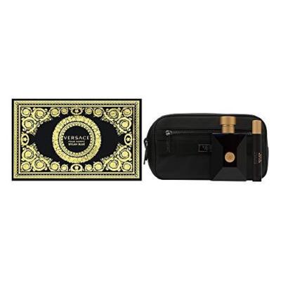 Versace Dylan Blue Men 3pc Gift Set - 3.4oz EDT + 0.34oz EDT + Pouch
