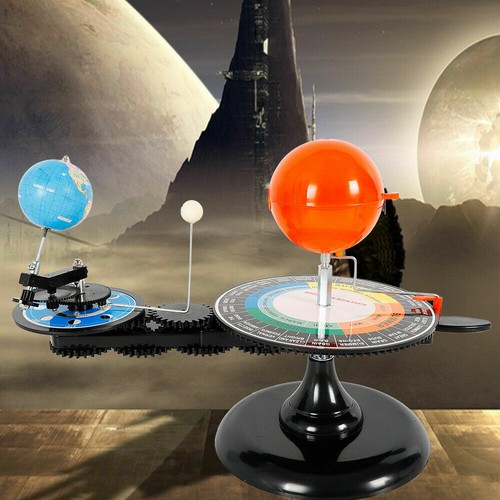 Planetarium Model Solar System Orbit Sun Earth Moon Orbital Science Toy For Kid