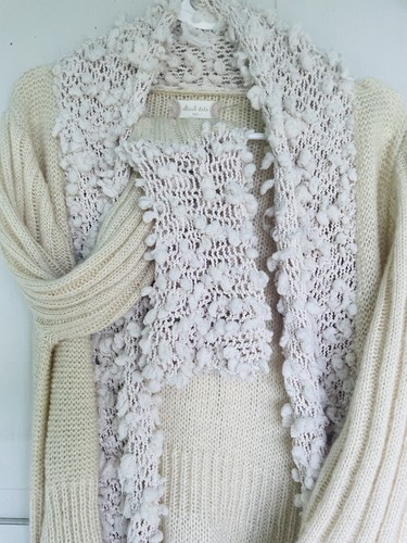 Altard State Womens Cardigan Sweater Ombre Open Front Fringe Medium Large Beige - Picture 23 of 24