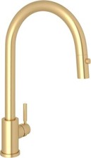 Rohl U.4044-2 Perrin and Rowe Holborn Pull Down Kitchen - Satin English Gold