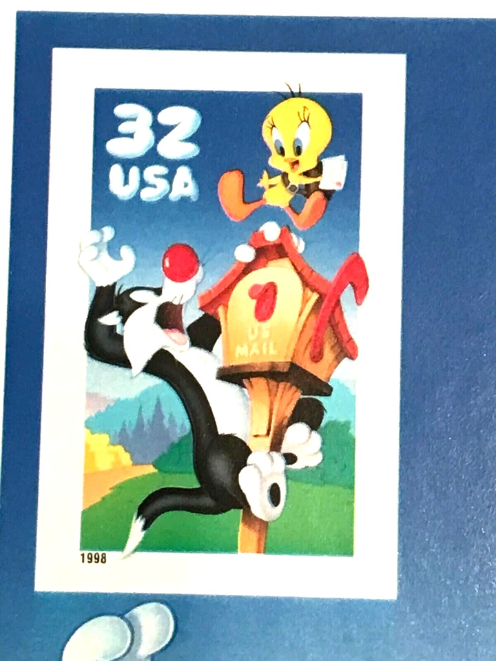 SCOTT #3205 TWEETY & SYLVESTER MNH BOOKLET OF 10 STAMPS  RIGHT SIDE UNCUT - Image 3 of 3