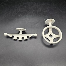 Vintage Enamel Cast Iron Toothbrush And Cup Holder