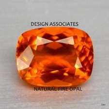 MEXICAN FIRE OPAL 7 x 5 MM CUSHION CUT ALL NA...