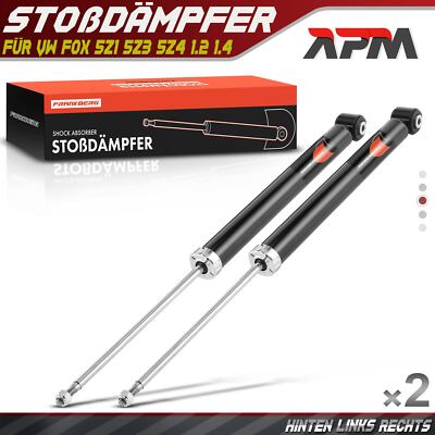 2x Stoßdämpfer Federbein Hinten Links Rechts für VW Fox 5Z1 5Z3 5Z4 1.2 1.4
