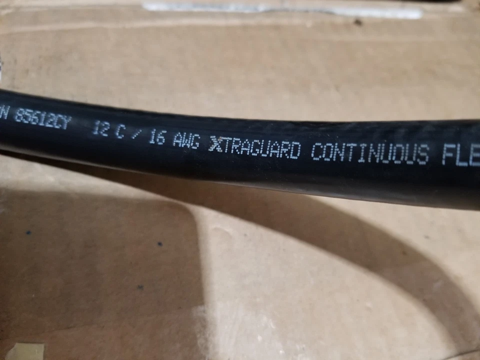 Alpha Wire 85612CY 16/12C XtraGuard Continuous Flex Power/Control Cable Blk/10ft - Image 2 of 4