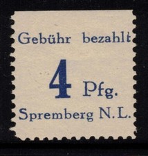 Lokalausgaben Spremberg 2 b PF VI Bogenecke postfrisch Plattenfehler (22737)