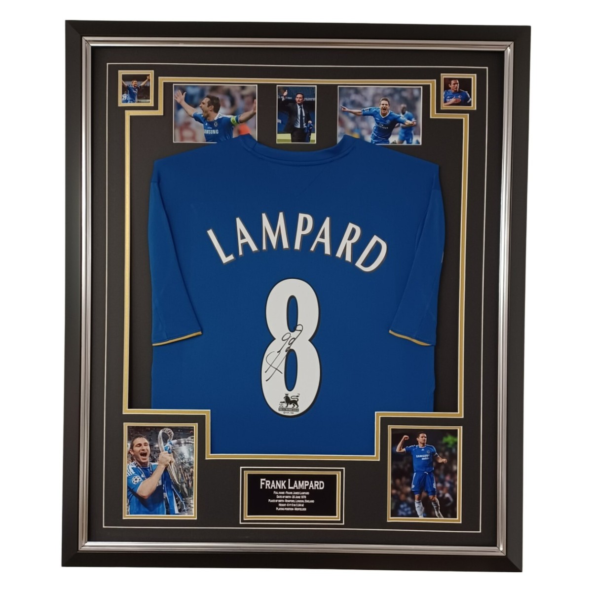 FRAMED Frank Lampard Signed Shirt Autographed Jersey DISPLAY
