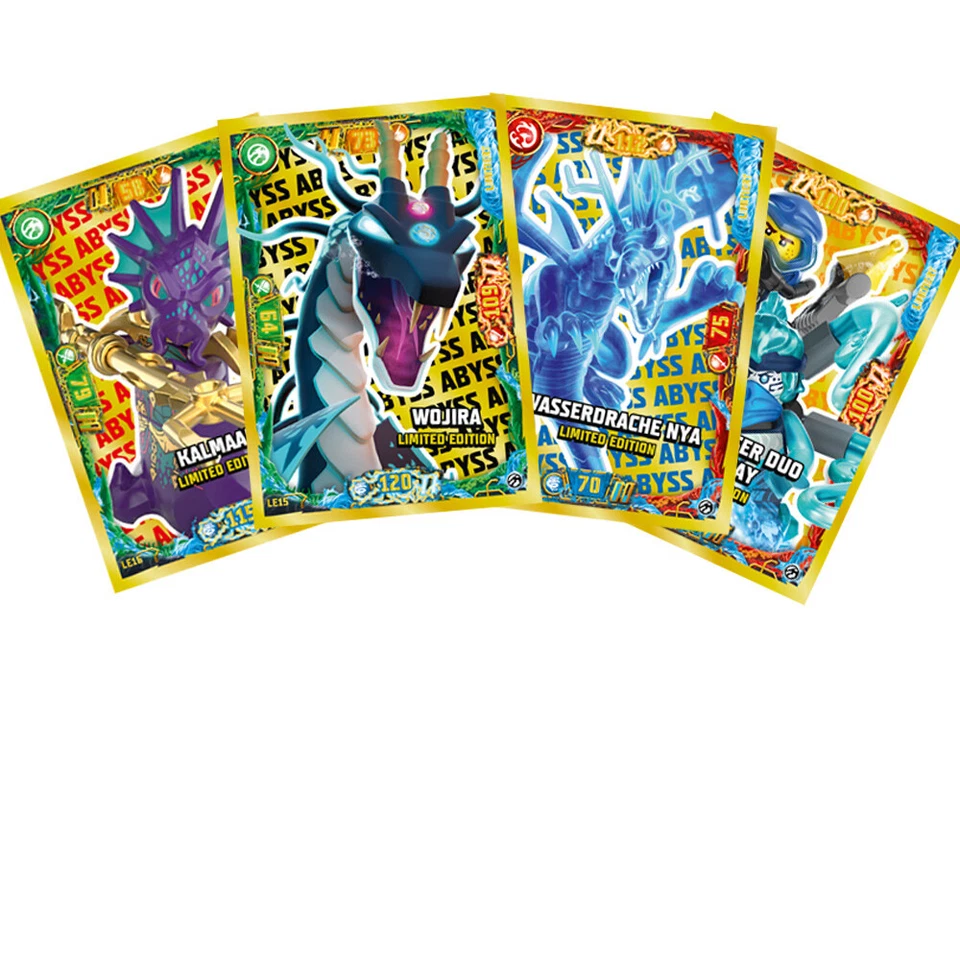 LEGO Ninjago Serie 7 Trading Cards 4 verschiedene Limitierte Karten (LE13-LE16)