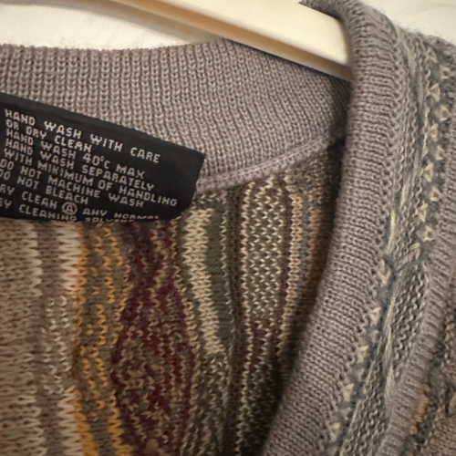 Vintage Coogi Mens Jumper Sweatshirt 90s Knit Bold Colourful Pattern Rare - Picture 4 of 5