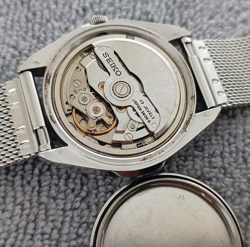 SCHÖNE VINTAGE SEIKO LM 5606-7281 BLAUES ZIFFERBLATT AUTOMATIK 23 JEWELS JAPAN UHR - Bild 15 von 16