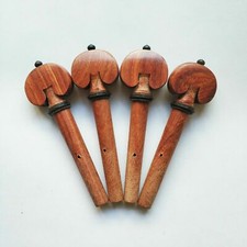 4/4 Violin Rose Wood Red Wood Fitting Pegs Black Ring Collar Dot One Set