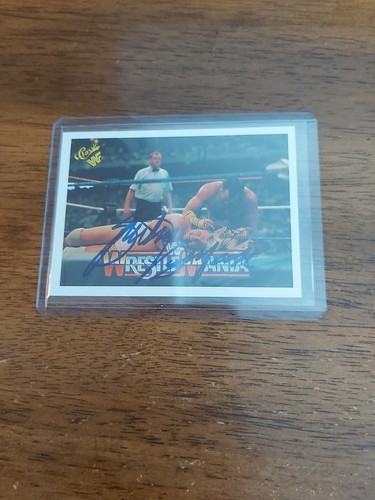 1990 Classic WWF Wresting Brutus "The Barber" Beefcake Hand Signed Card #15 - Picture 1 of 2