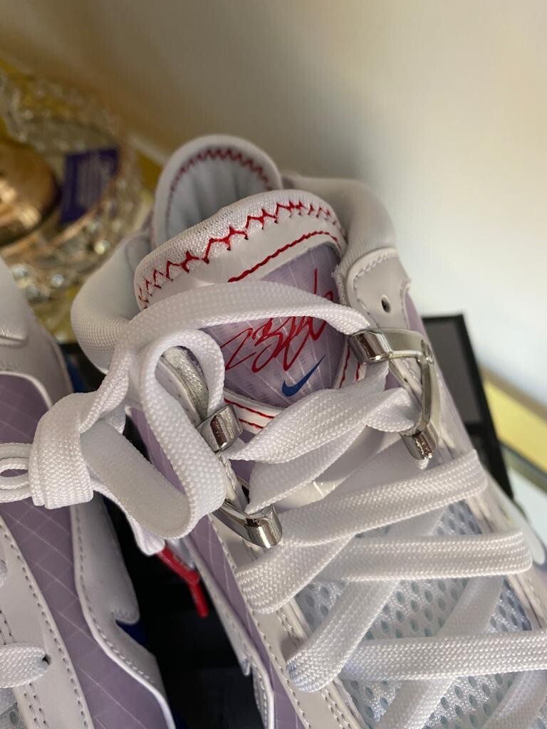 Nike Air Lebron 7 Baseball Blue LA Dodgers 2021 Size 7.5 *in hand