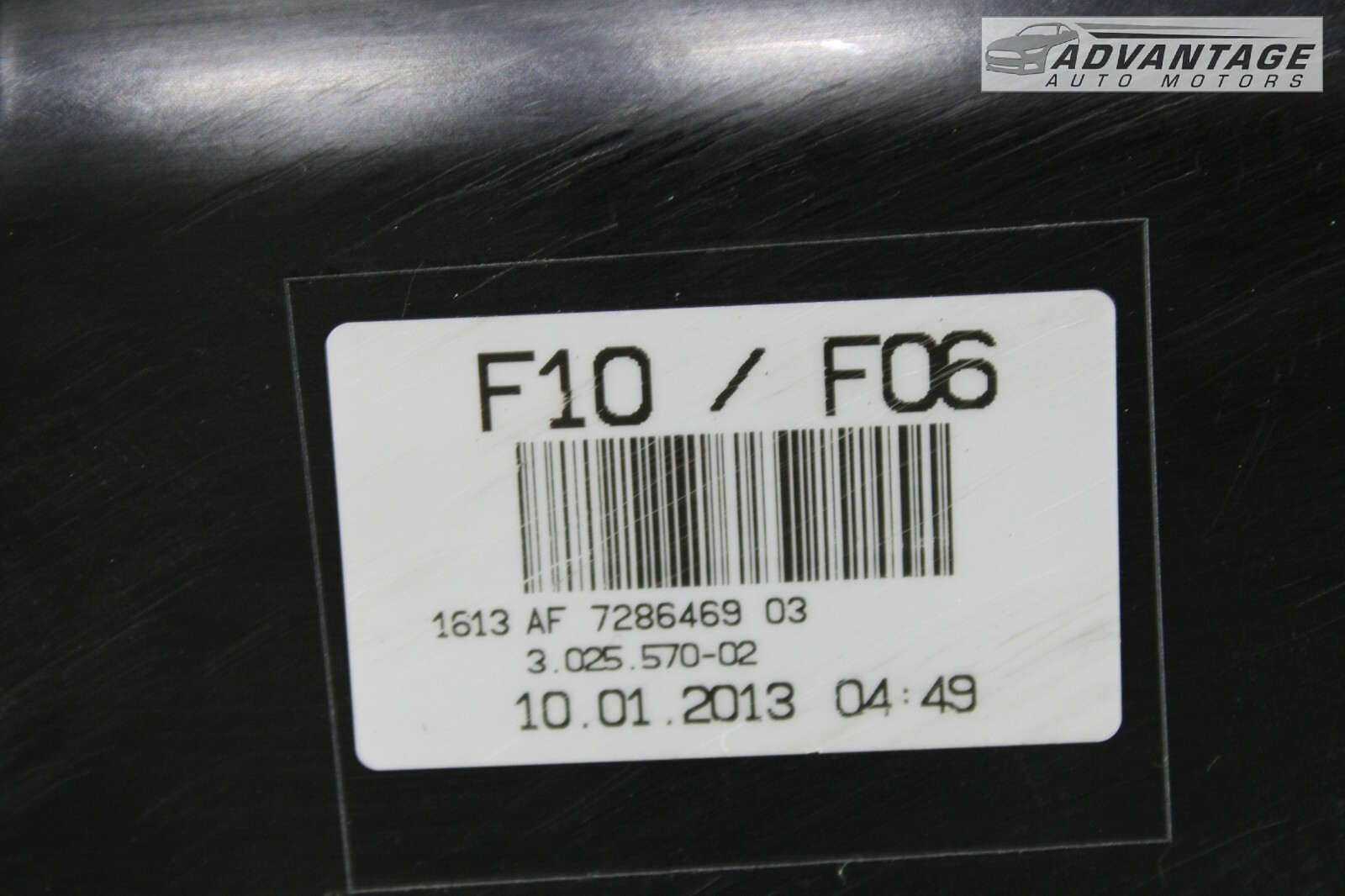 20132018 BMW 650XI F06 4.4L N63 FUEL VAPOR CHARCOAL EVAPORATOR