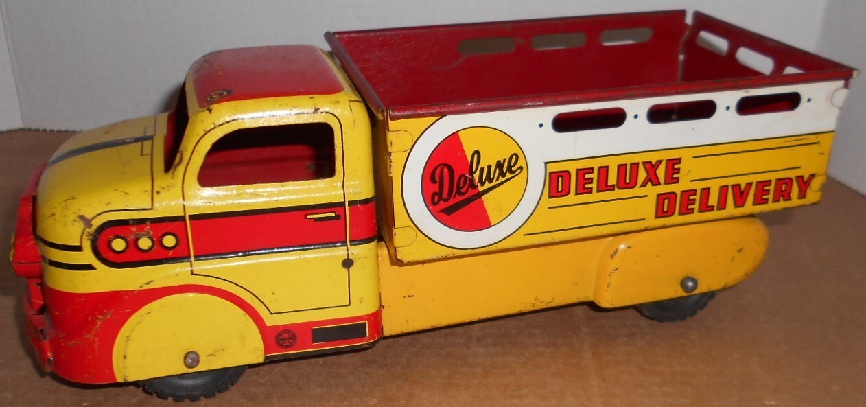 Vintage Marx 1950's Tin Deluxe Delivery Toy Truck NICE! eBay