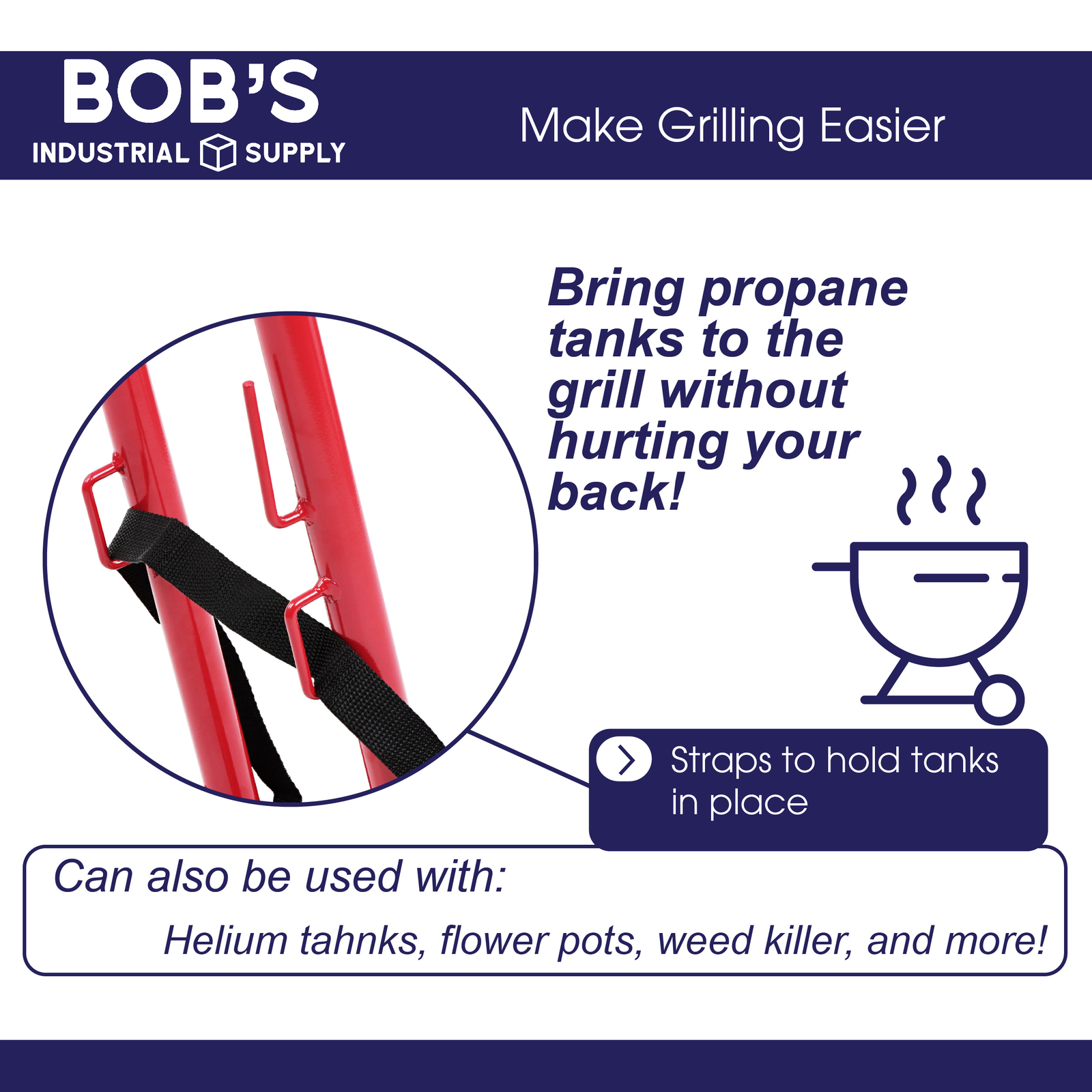 BISupply Propane Cylinder Dolly 40lb Grelly UK