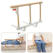 Folding Bed Rails Assist Safety Handle Bed Railing Elderly Seniors Guard Rail