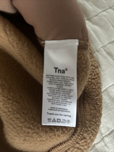 ARITZIA TNA Kapuzenpullover Jacke Teddy Sherpa Hoodie Gr. 1 camelbraun gebraucht, in einwandfreiem Zustand - Bild 5 von 10