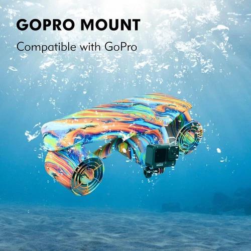 600W Underwater Scooter Waterproof Electric Sea Scooter Dual Speed Camera Mount - Picture 6 of 13