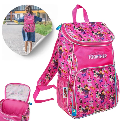 LEGO Movie Girls Backpack Adjustable Padded Straps Rucksack Travel Bag Gift