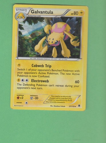 Galvantula 27/119 Phantom Forces REVERSE HOLO RARE See Pics Light P Pokemon TCG
