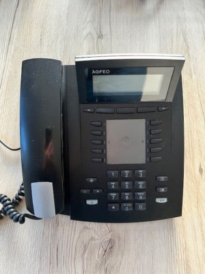 AGFEO ST 40 Systemtelefon gebraucht, UP0 Ausführung Schnurtelefon, Farbe schwarz