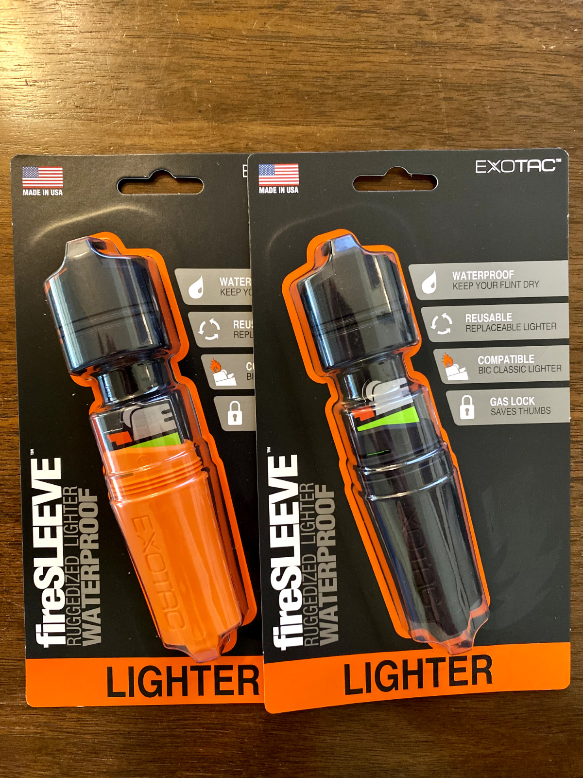 EXOTAC FIRESLEEVE Waterproof Lighter Case - BLACK