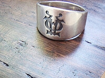 Retired James Avery Alpha and Omega Ring Size 10