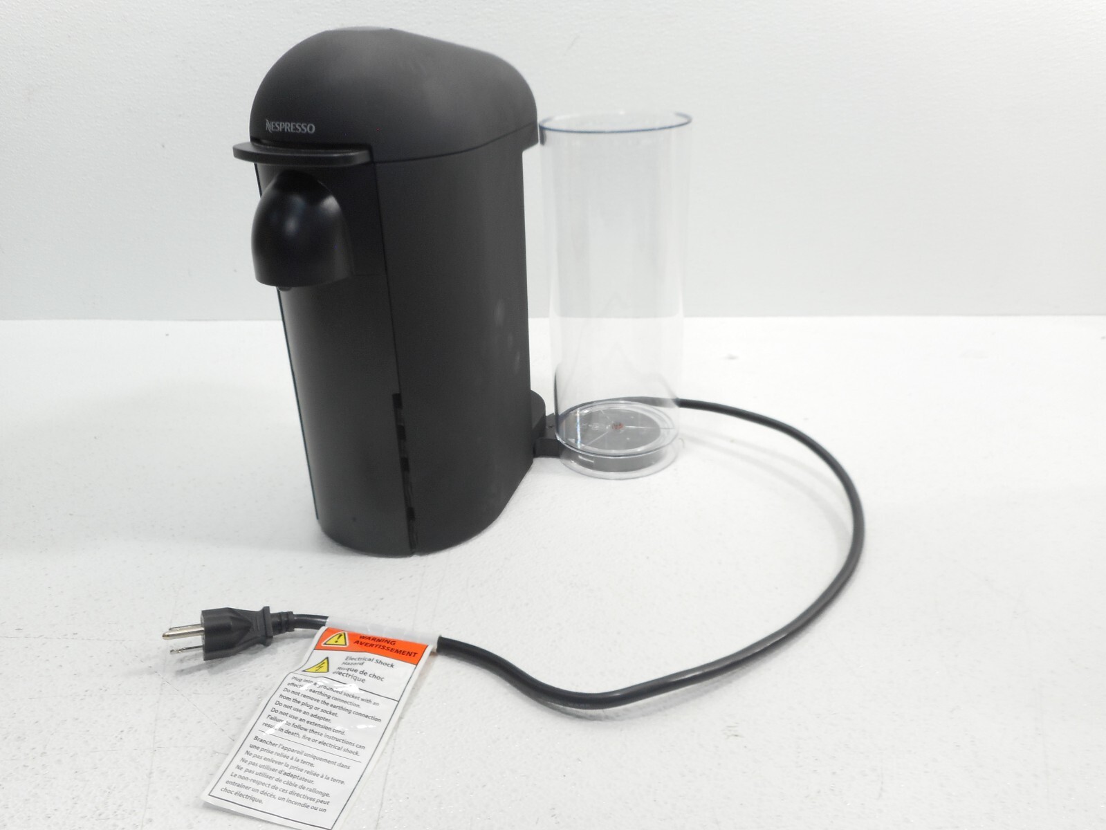 Breville BNV420BLK1BUC1 VertuoPlus Coffee and Espresso Machine"read