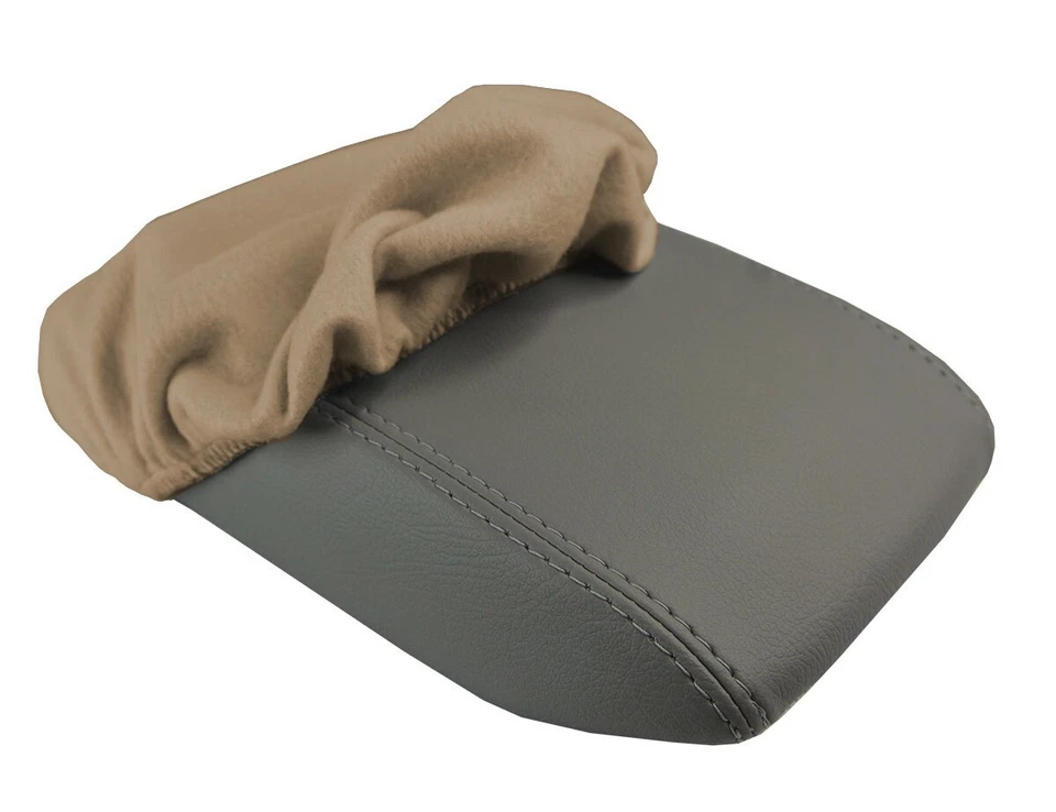 Protector de cubierta de reposabrazos de tapa de consola de vellón para Toyota Camry 1997-2001 Beige Foto 3 de 4