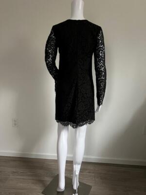 Yves Saint Laurent Encore Vintage Black LACE Unlined Sleeve Rear Zip Dress US 6 | eBay Yves Saint Laurent Encore Vintage Black LACE Unlined Sleeve Rear Zip Dress US 6 | eBay