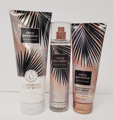 Bath & Body Works - Moisturizing Body Wash, Mist & Body Cream