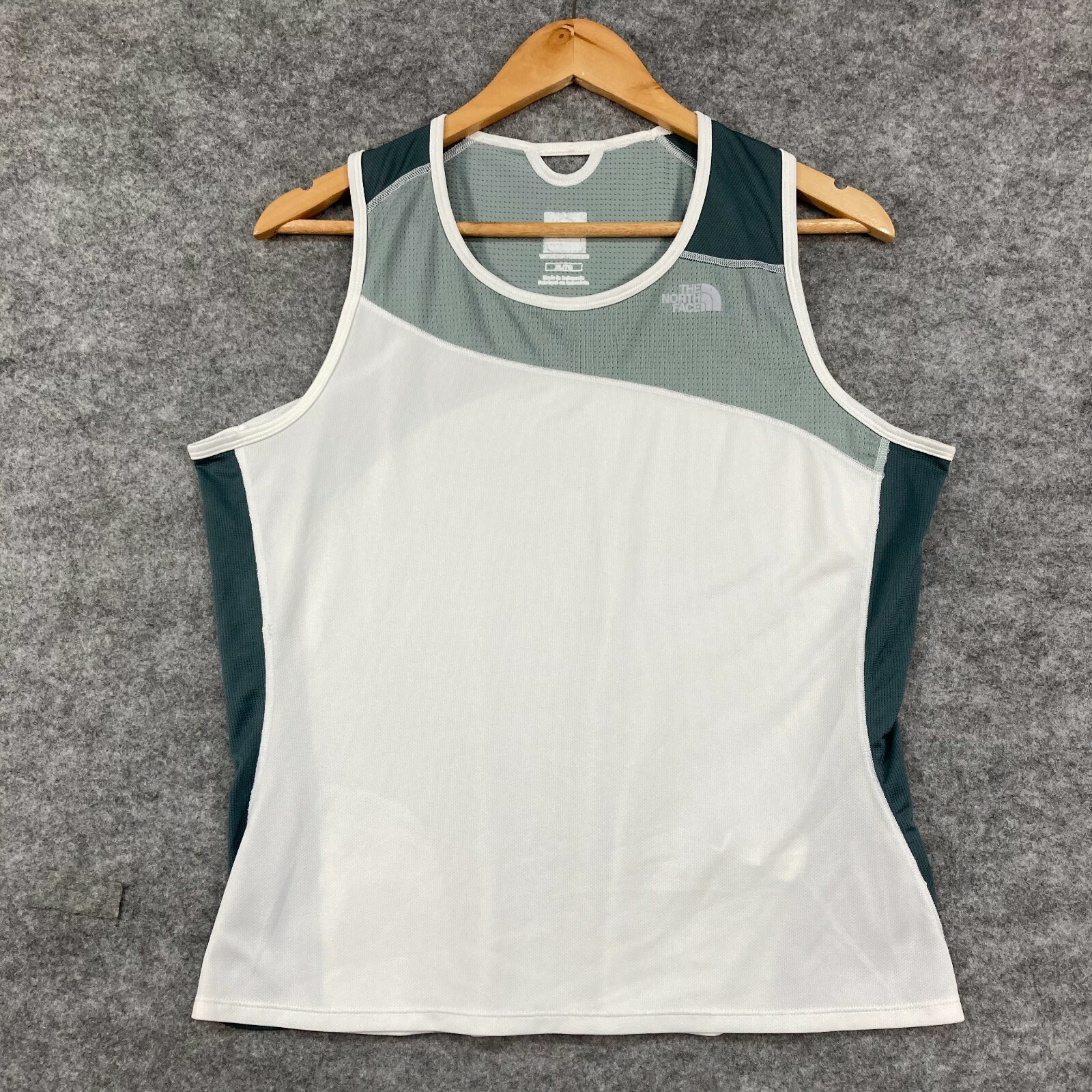 North Face Womens XL Petite White Sleeveless Stretch Tank Top 17616