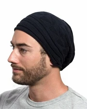 Thin Slouchy Cotton Beanie for Women and Men.  All Season Wear