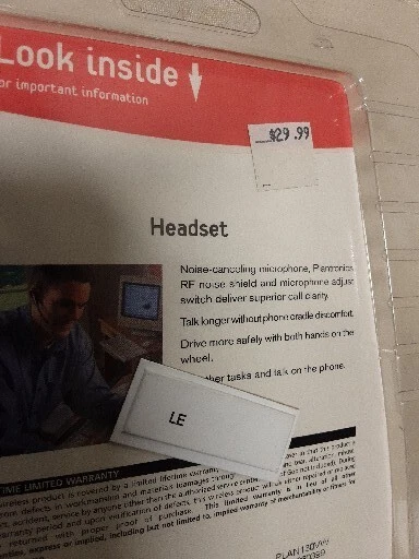 Verizon Plantronics Headset Blue Blackwire Single Ear Wired Office or Driving - Image 4 of 4