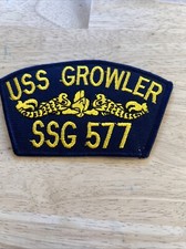 U.S. Navy USS GROWLER SSG 577 NUCLEAR MISSILE SUBMARINE Hat Patch Sailor