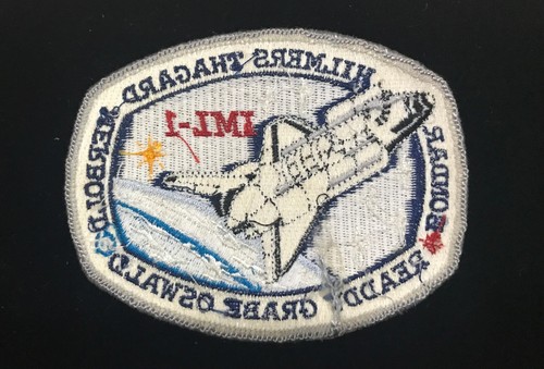 STS-42 DISCOVERY SPACELAB MODULE / IML-1 CLOTH BACK PATCH - Picture 2 of 2