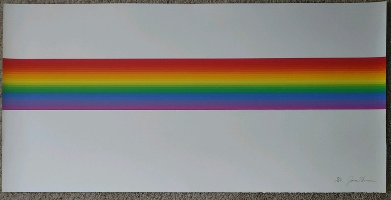 James Norman  "RAINBOW" 1979 Original Serigraph 71/200 pencil signed 20" x 40"