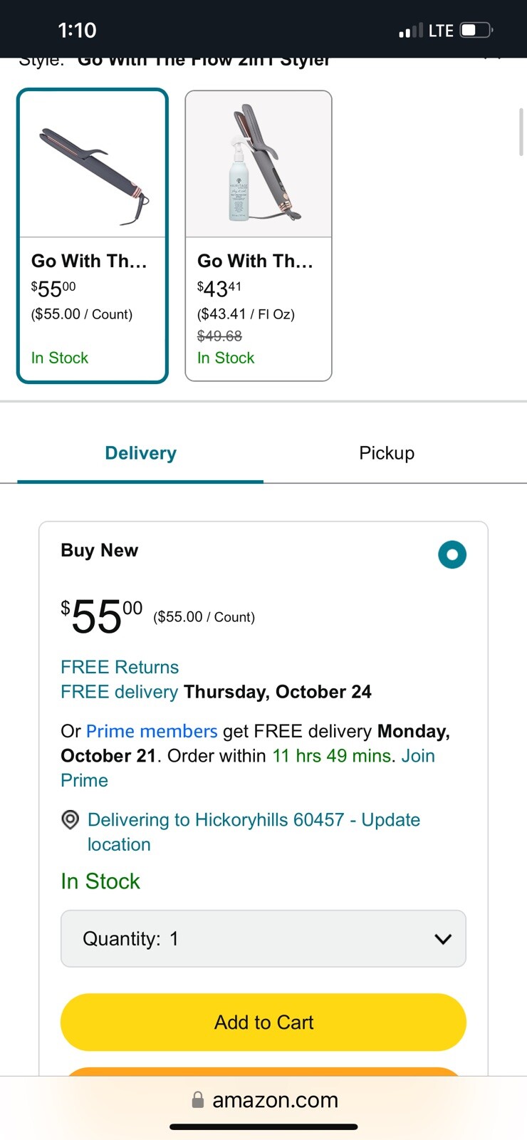 Hairitage by Mindy McKnight Go with the flow 2-in-one styler Open Box