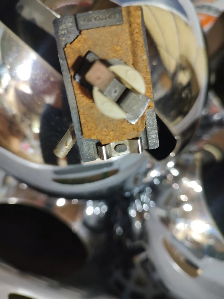 vintage mcm mid century modern chrome track eyeball lightolier light - Image 3 of 4