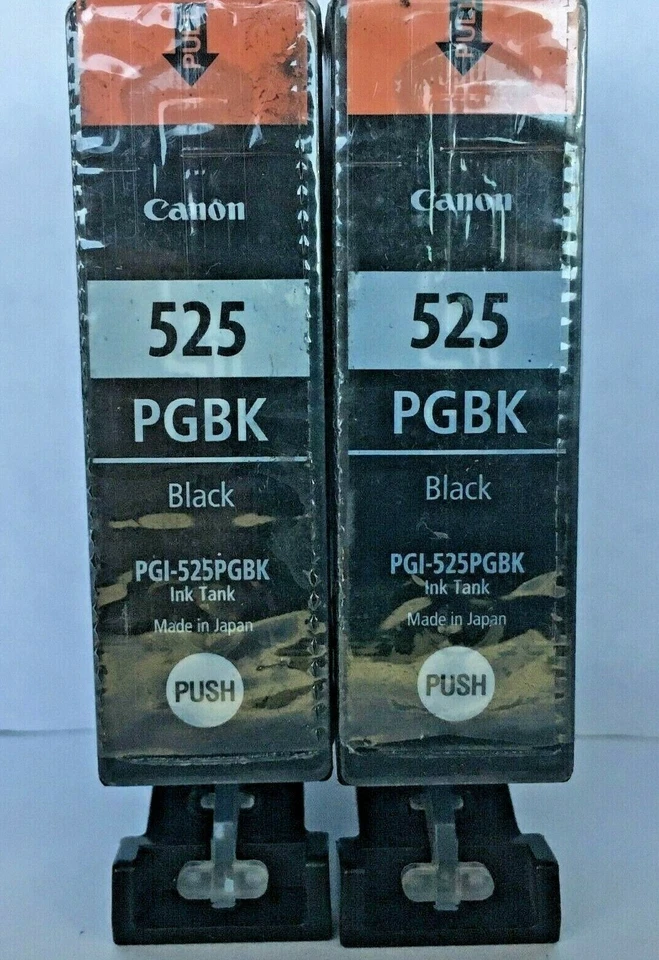 Nuevos cartuchos de tinta originales Canon PGI-525 negros 2Pk, PIXMA iP4850 Foto 2 de 3