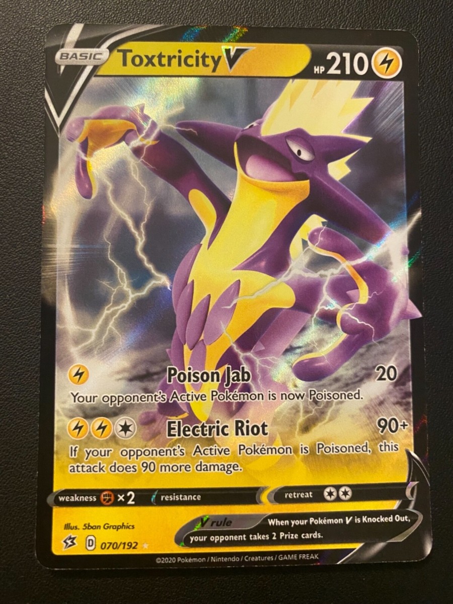 POKEMON TCG TOXTRICITY V 70/192 REBEL CLASH ULTRA RARE!! | eBay