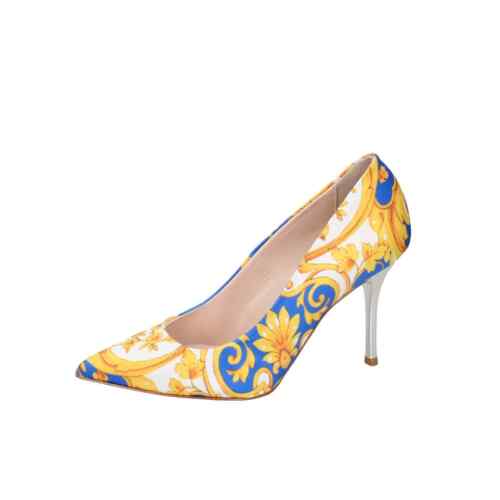 Women's Shoes MADISON COLLECTION 38 EU Pumps Blue Textile Yellow EY223-38 - Picture 1 of 5
