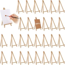 30PCS Tall Wood Easels 7.8"x3.6" Tabletop Art Easel Stand Painting Crafting