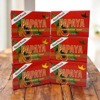 Royal Touch Papaya Complexion Soap { PACK OF 6} 125g EACH FREE SHIPPING