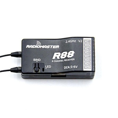 RadioMaster R88 V2 D8/D16/SFHSS 2.4GHz 8 Channel Receiver [RM-HP0157.RX-R88-V2]